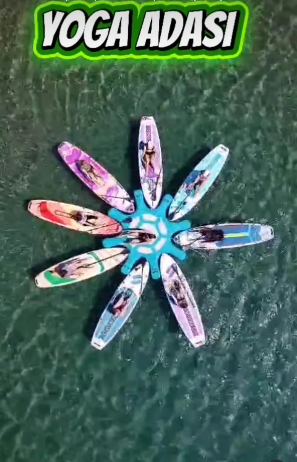 SUP Yoga Adası havadan görünüm